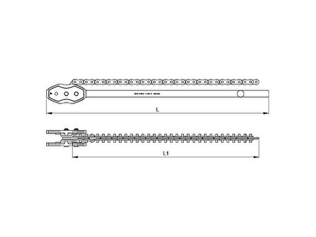 Ceta Form I11-40  4" Zincirli Boru Anahtarı -900MM